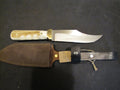Large elk Bowie knife