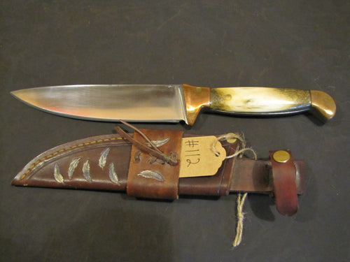 med elk full tang with copper